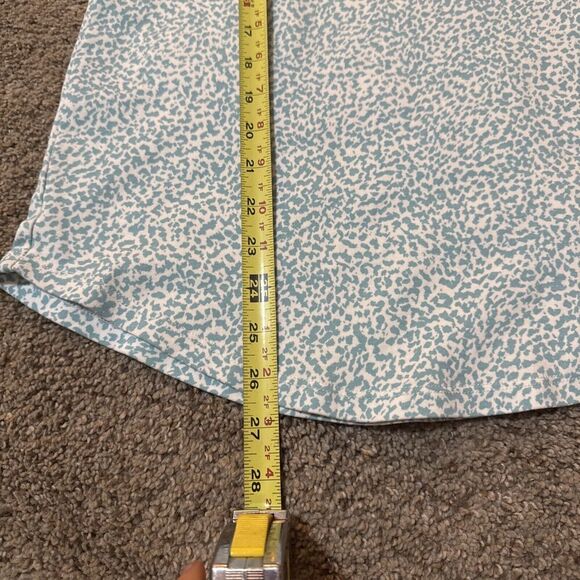 H Halston Open Back Tank Workout Sleeveless Top Size M Blue Lightweight Athletic - Picture 4 of 8